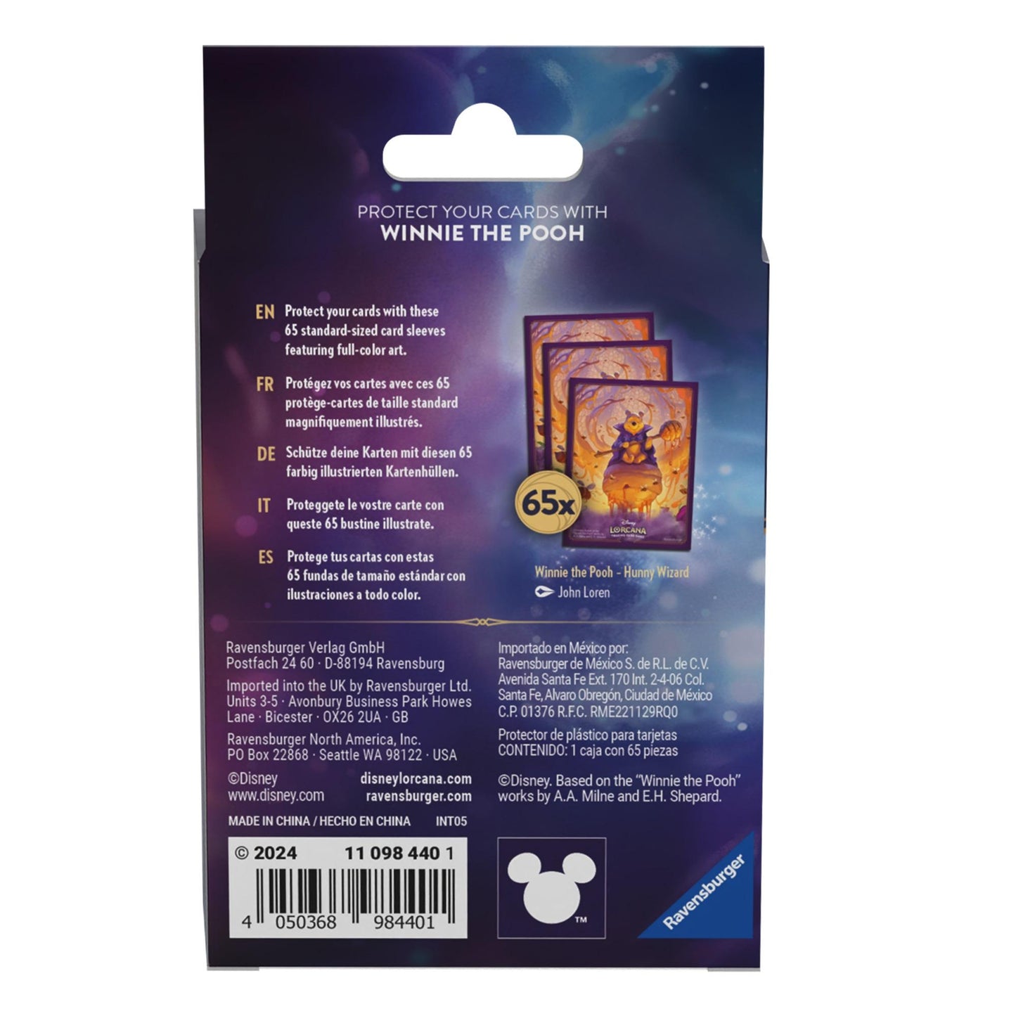 Disney Lorcana TCG - Azurite Sea Card Sleeve Winnie the Pooh