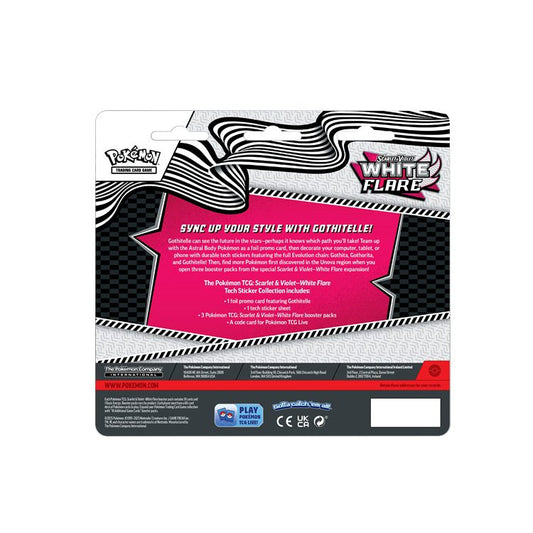 White Flare Gothitelle Tech Sticker Collection