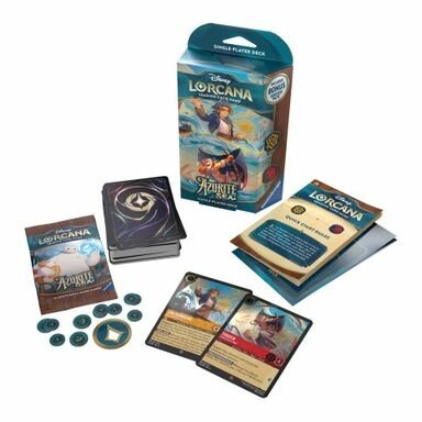 Disney Lorcana Azurite Sea Starter Deck Jim Hawkins & Tigger