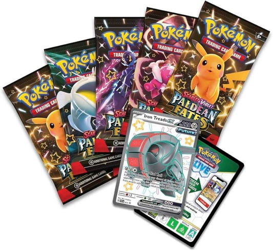 Pokémon Scarlet & Violet Paldean Fates ex Tin Iron Treads