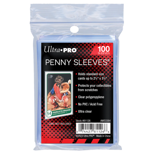 2.5" x 3.5" Ultra Pro Card Sleeves Blanco Clear 100 stuks