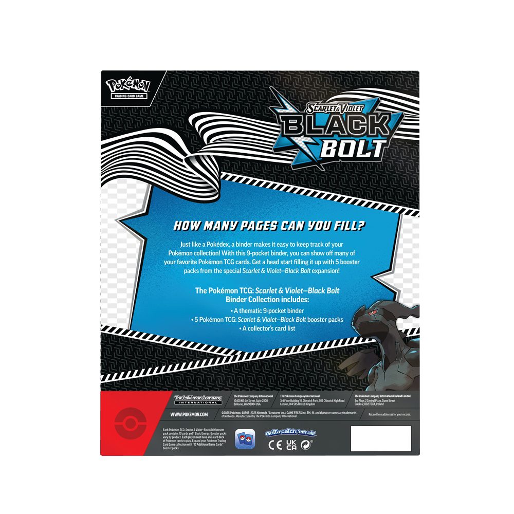 Pokémon Scarlet & Violet – Black Bolt Binder Collection