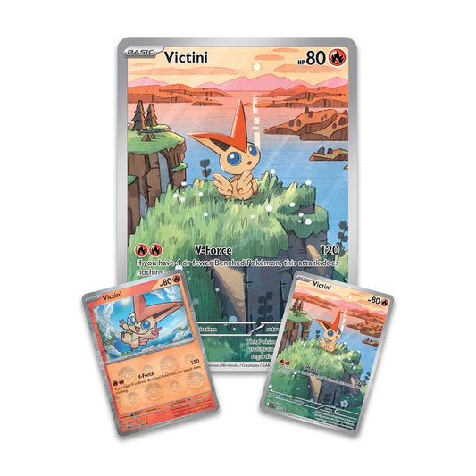 Black Bolt & White Flare Victini Illustration Collection