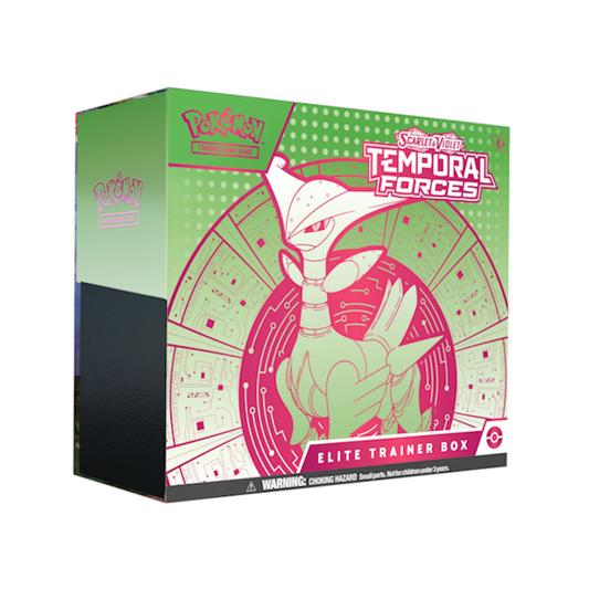 Pokémon Scarlet & Violet Temporal Forces Elite Trainer Box Iron leaves