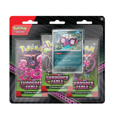 Pokémon Shrouded Fable: Pecharunt 3-Pack Blister