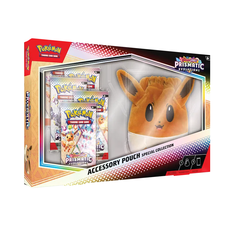 Pokémon TCG Scarlet & Violet  Prismatic Evolutions Eevee Accessory Pouch Collection